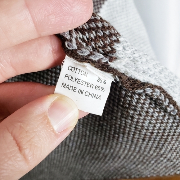 C+D+M cardigan sweater with furry pockets - Picture 6 of 6